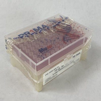 PR1MA PR-10XLRK-FL 10µl XL Clear Racked PR1MA Barrier Tips Pack - 960 Total Tips