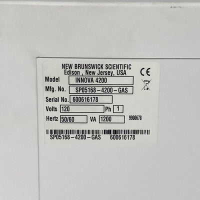 New Brunswick Scientific Innova 4200 Incubator Shaker SP05168-4200-GAS