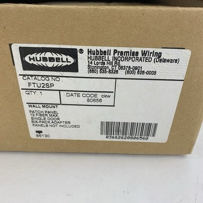 Hubbell FTU2SP Black Powder Wall Mount Wiring Box - New in Box