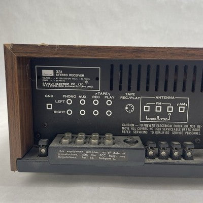 Sansui 331 Stereo Receiver Amplifier Analog Tuner AM/FM Radio Amp Tested