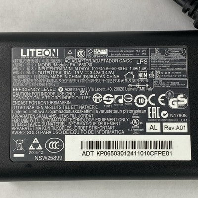 LITEON PA-1650-80 19V 3.42A 65W AC Adapter Power Supply (Lot of 9)