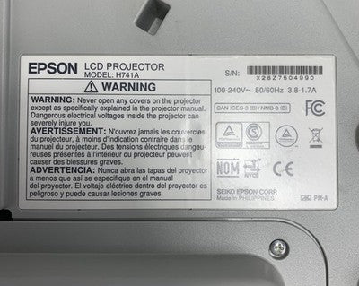Epson H741A BrightLink 685Wi LCD Projector 441 Lamp Hours - No Remote