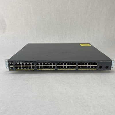 Cisco Catalyst WS-C2960X-48FPD-L 48-Port Gigabit Managed PoE+ V08 - Tested
