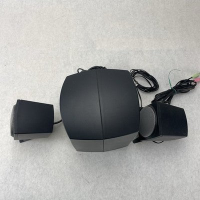 Boston Acoustics BA745 Computer Speaker System Sub & 2 Satellites Tested