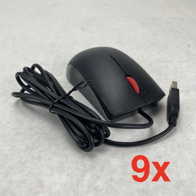 Lenovo Optical Scroll Mouse FRU: 45J4889 Model: MOEUUO MOEUUOA Mixed Lot of 9