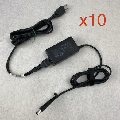 HP TPN-LA16 65W 19.5V 3.33A 7.4mm Laptop AC Adapter w/ Power Cord (Lot of 10)