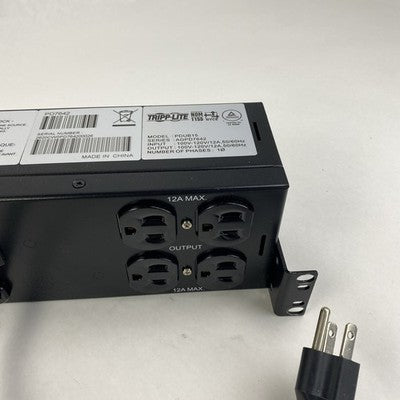 Tripp Lite PDUB15 AGPD7642 100V-120V 12 A 1 Phase 9 Outlets - Power Tested