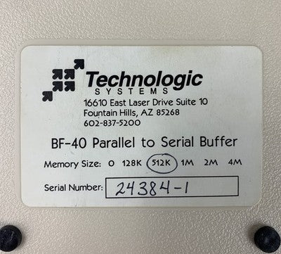 Technologic Systems BF-40 Parallel to Serial Buffer