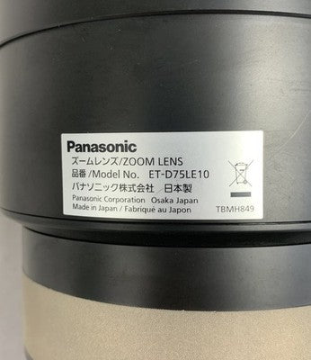 Panasonic ET-D75LE10 DLP Projection Zoom Lens w/ Cap