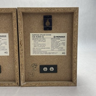 Pair Pioneer CS-X300Q Surround Speakers Wall Mountable