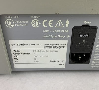 Siemens Rapidlab 248 Ph Gas Analyzer - Parts or Repair