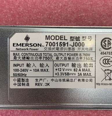 Emerson 7001591-J000 750W Power Supply