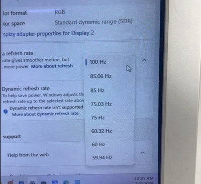 Gateway VX750 786N 100hz 17" VGA CRT Monitor - No Stand