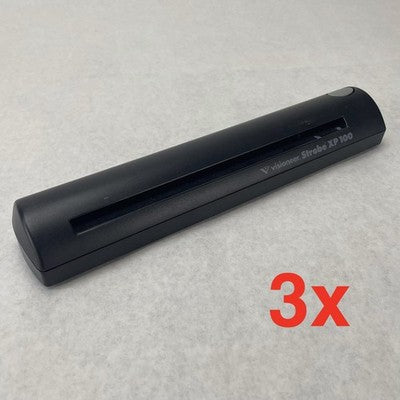 Visioneer Strobe XP 100 Black Portable 600dpi Optical Resolution Lot of 3