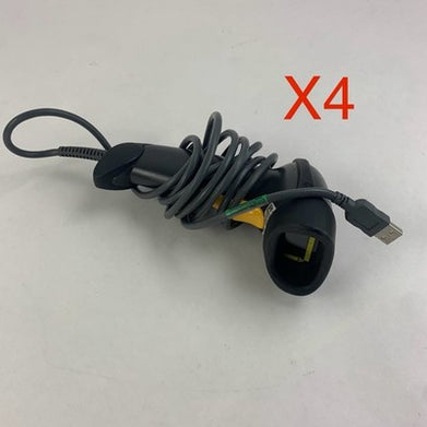 Symbol LS-2208-SR20007NA Handheld Barcode Scanner with Cable Lot of 4