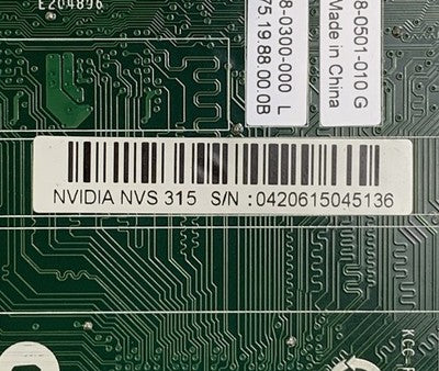 Nvidia NVS 315 180-12018-1005-A00 Video Graphics Card