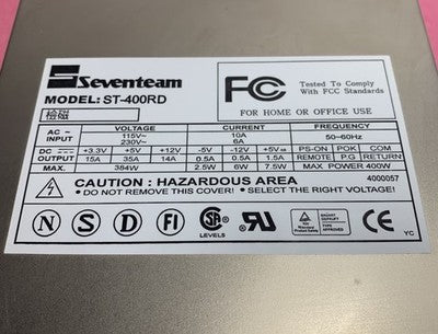 Seventeam ST-400RD 400W Power Supply Dock