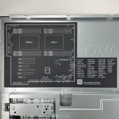Lenovo ThinkStation P720 2x Xeon Silver 4110 2.10 GHz 32 GB RAM No HDD/GPU