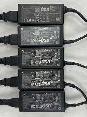 HP Charger 45W USB-C 9.0V Part Number: L42206-002 Lot of 5