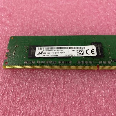 Micron 4GB DDR4 PC4-2133P Server Ram MTA9ASF51272PZ-2G1A2IG - Lot of 2