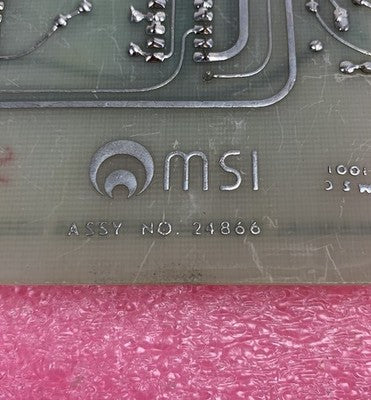 MSI Vintage 1975 Manual Switch Buffers & Logic 24866 Micromedic Card