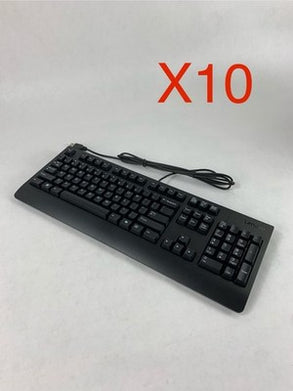 Lenovo 1PSD51P48046 Traditional Black USB AI Keyboard Untested Lot of 10