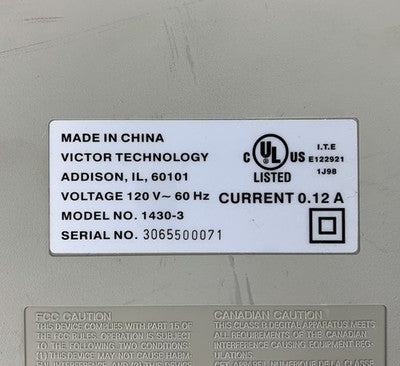 Victor 1430-3 Wired Printing Calculator