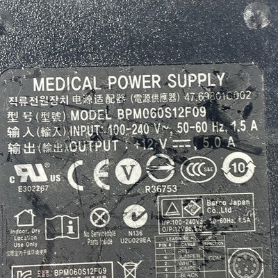 Medical Power Supply BPM060S24F09  24V  2.7A