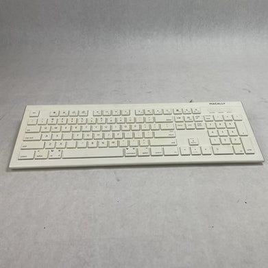 Macally Slim Key Pro A Wired Keyboard  White Lot of 2