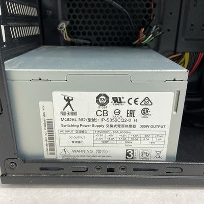 CybertronPC Evoke-GT7 MATX Mini Tower Computer Case Power Man IP-S350CQ2-0 H 350