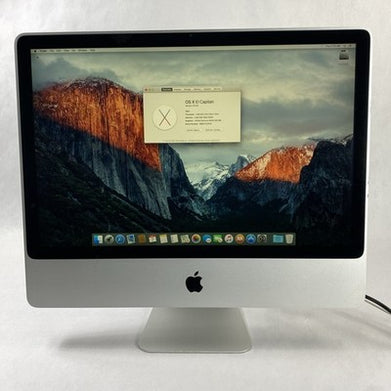 Apple A1225 iMac 24" 2009 Core 2 Duo 4GB RAM 640GB HDD os10.11.6 - Hinge Issue