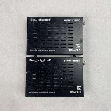 Key Digital KD-X222 I CAT5e/6 Extender Rx Tx Set Power Tested
