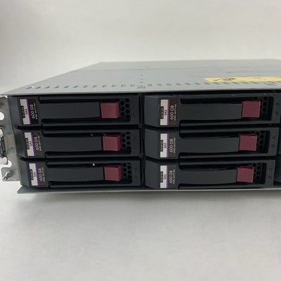 HP MSA2324I AJ800A StorageWorks 10x Caddies 2x Controller 1x PSU No HDDs