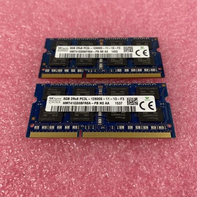 SK Hynix HMT41GS6BFR8A-PB PC3L-12800S 8GB 2Rx8 Laptop memory Ram - Lot of 2