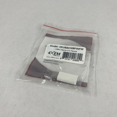4XEM 4XUUSBCM8PINFW USB-C male To 8 Pin Female Lot of 5