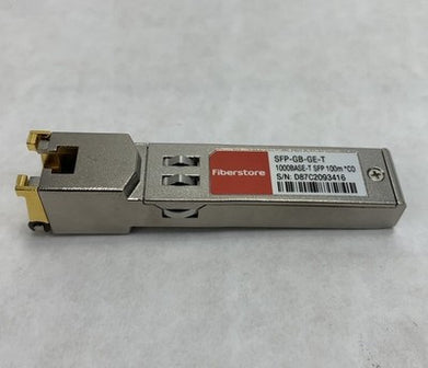 Fiberstore SFP-GB-GE-T 1000BASE-T SFP 100m *C0 Transceiver Module (Lot of 7)