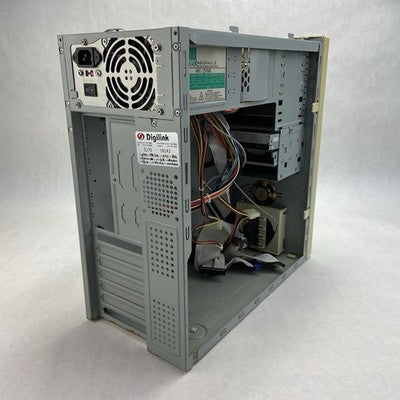 Vintage Unbranded Mid Tower Computer Case HEC HEC-250GR 250W ATX PSU