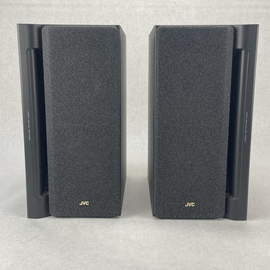 JVC SP-MX50BK Labyrinth Aero Port Super Woofer Speaker Pair with Grill Covers
