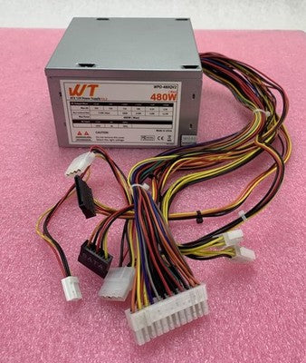 WT WPO-480QV2 480W ATX 12V Computer Power Supply