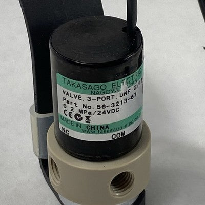Takasago 56-3213-67 UNF 5/16-24 3-Port Valve