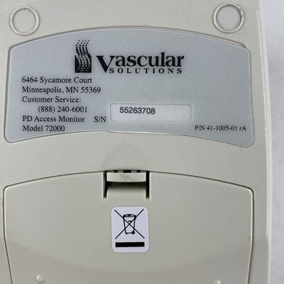 Escalon Vascular Access 72000 PD Access Monitor Untested