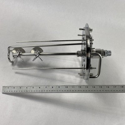 Sartorius Stedim 1.4435/2868 4L Liter Bioreactor Vessel Headplate And Stirrer