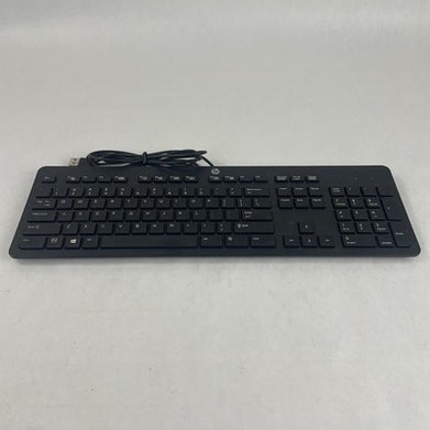 HP PH0U Slim USB Wired US Black Desktop Keyboard with Numpad Lot of 3