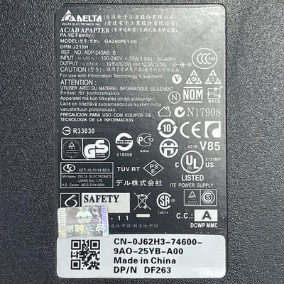 Delta/Flextronics Power Adapter GA240PE1-00 100-240v Output 19v Lot of 3