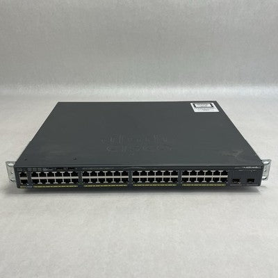 Cisco WS-C2960X-48LPD-L  V02 48x PoE+ 2x 10G SFP+ Tested & Reset