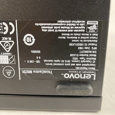 Lenovo ThinkCentre M920T MT Intel Core i5-8500 3GHz 1x8GB RAM No HDD No OS