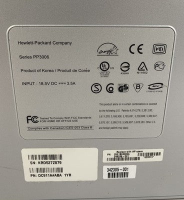 HP Compaq PP3006 Tablet Docking Station