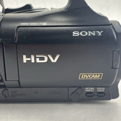 Sony HVR-V1U 3-CMOS 1080i MiniDV HDV Camcorder Tested No Battery No Power Cord