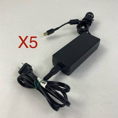 Lenovo ADLX90NLC2A 90W w/ ADP-90XD 20V Square Tip AC Adapter - Mixed Lot of 5