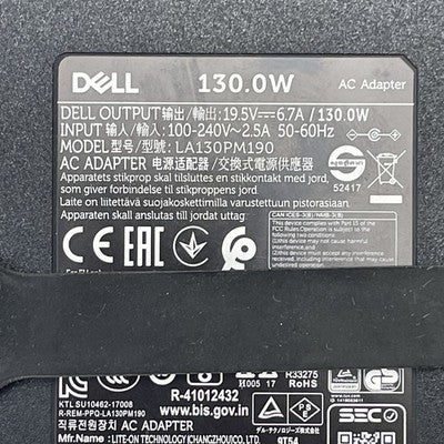 Dell LA130PM190 AC Adapter Power Charger 19.5V 6.7A 130W 7.4mm Lot of 4